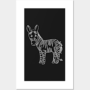 Zebra love - love animals Posters and Art